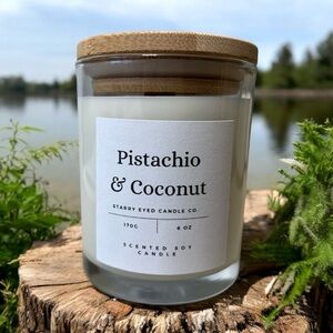 Pistachio and Coconut Premium Soy Candle